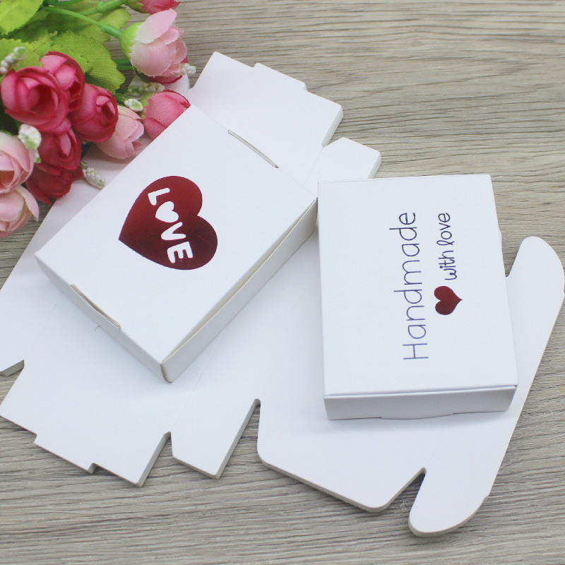 10 Упаковок 8x6x2 См Коробки Для Демонстрации Ювелирных Изделий Белый/крафт/черный Картон Подарочная Упаковка Ручной Работы Д...