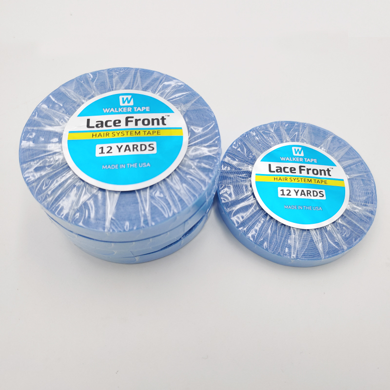 1 ロール 12 ヤード両面接着剤ブルーレースフロントサポート WalkerTape テープ髪/スキン横糸髪/レースかつら/かつら