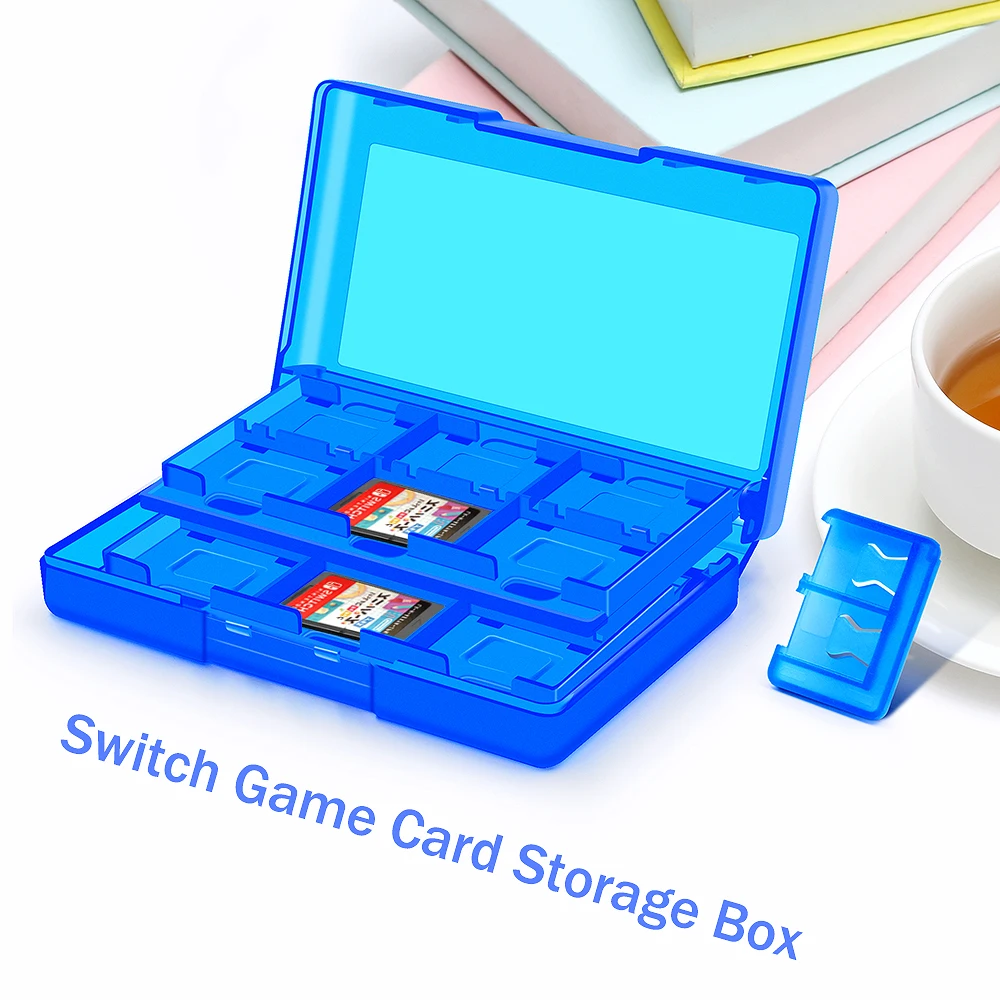 Con logotipo 24 en 1 funda rígida para tarjetas de juego para Nintendo Switch Oled caja de almacenamiento portátil Ns Lite funda protectora accesorios de viaje