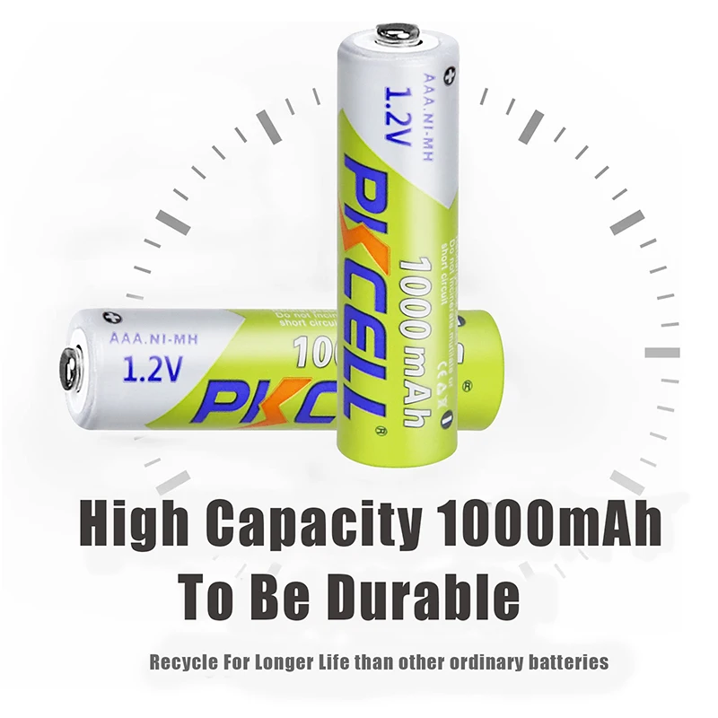 10 CHIẾC PKCELL 1.2V NI-MH AAA Pin 3A 1000MAH AAA Pin Sạc AAA NiMH pin Pin rechargea cho đèn pin đồ chơi