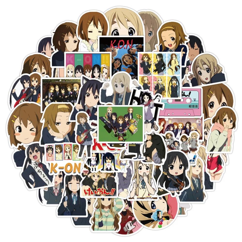 10/30/50 Con Anime Tông Màu Sáng Cô Gái Hoạt Hình Đồ Bộ Miếng Dán Hành Lý Laptop Đàn Guitar Xe Đạp Ván Trượt Quà Tặng miếng Dán Kính Cường Lực Sỉ