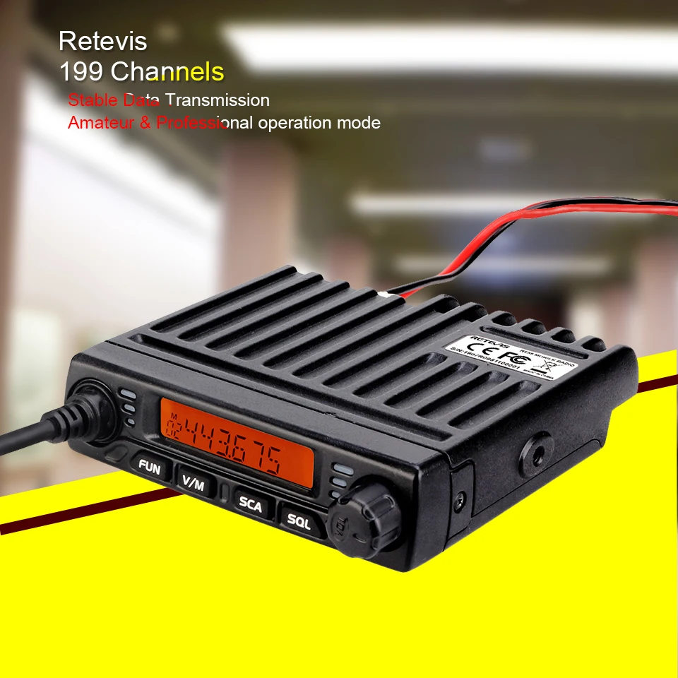 Auto Walkie Talkie Radiosender RETEVIS RT98 VHF (oder UHF) 15W Auto Mobilfunk Auto Zwei-Wege-Radio Amateurfunk Transceiver Truckers