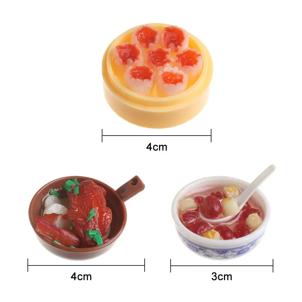 1 Cái Ngẫu Nhiên Thu Nhỏ Nhà Búp Bê Trung Quốc Cơm Bánh Ngọt Thùng Đựng Mì Món Tráng Miệng Bếp Đồ Chơi Thức Ăn Giả Đồ Chơi Nhà Búp Bê Trang Trí