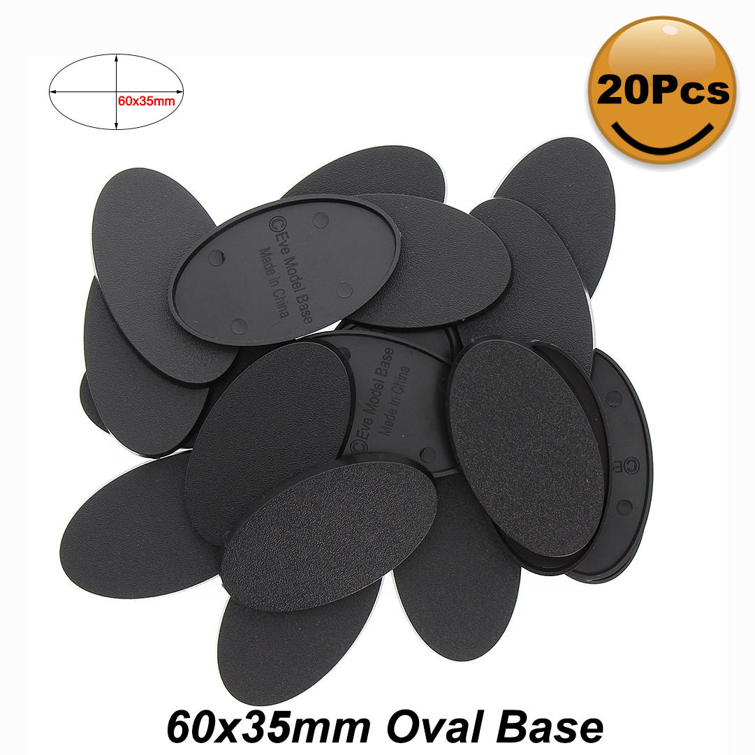 MB 20 Chiếc Hình Bầu Dục Căn Cứ 60X3 5Mm/75X4 2Mm/90X52mm Mô Hình Bầu Dục Các Căn Cứ Cho Sử Dụng Cho Trò Chơi Và trò Chơi Trên Bàn