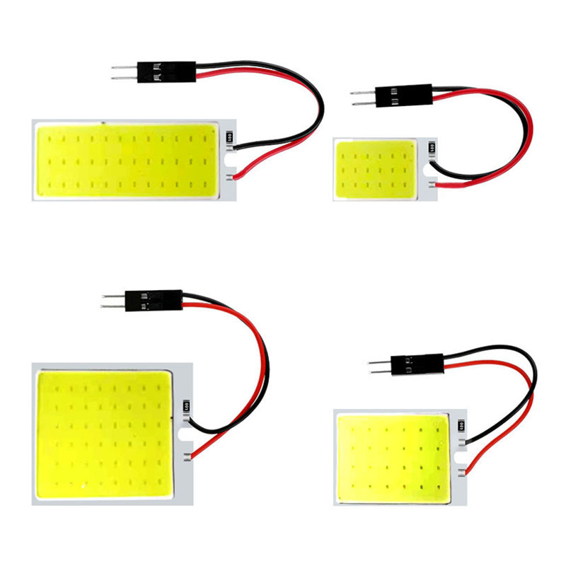 1 Chiếc Xe Hơi Ô Tô Trang Trí Nội Thất Festoon Tín Hiệu Đèn LED Bóng 31Mm 36Mm 39Mm 41/42Mm C5W 168 COB Đèn Đọc Sách T10 Mái Vòm Trắng Biển Đèn