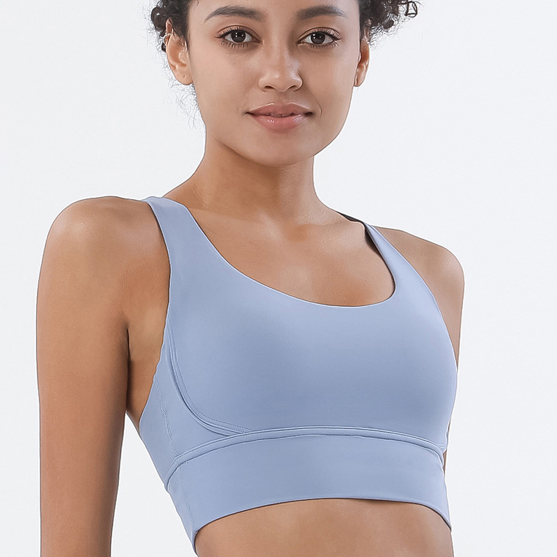 SOISOU-Sujetador deportivo de nailon para mujer, corpiños y corsés, Top Sexy, ropa interior transpirable para Fitness, Yoga, gimnasio, 30 colores