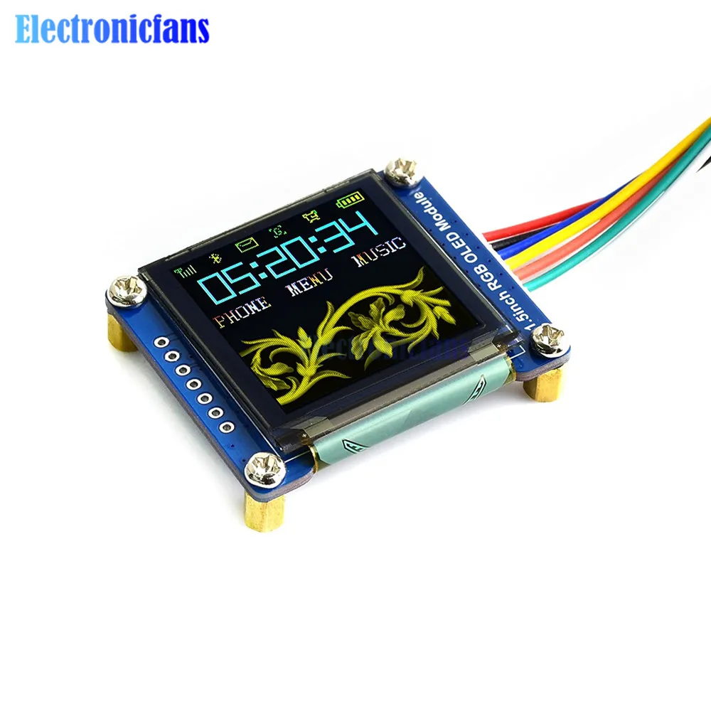 1,5 zoll RGB OLED Display Modul SSD1351 Fahrer 128X128 16-bit Hohe Farbe Display Unterstützt für Raspberry Pi /Arduino/STM32