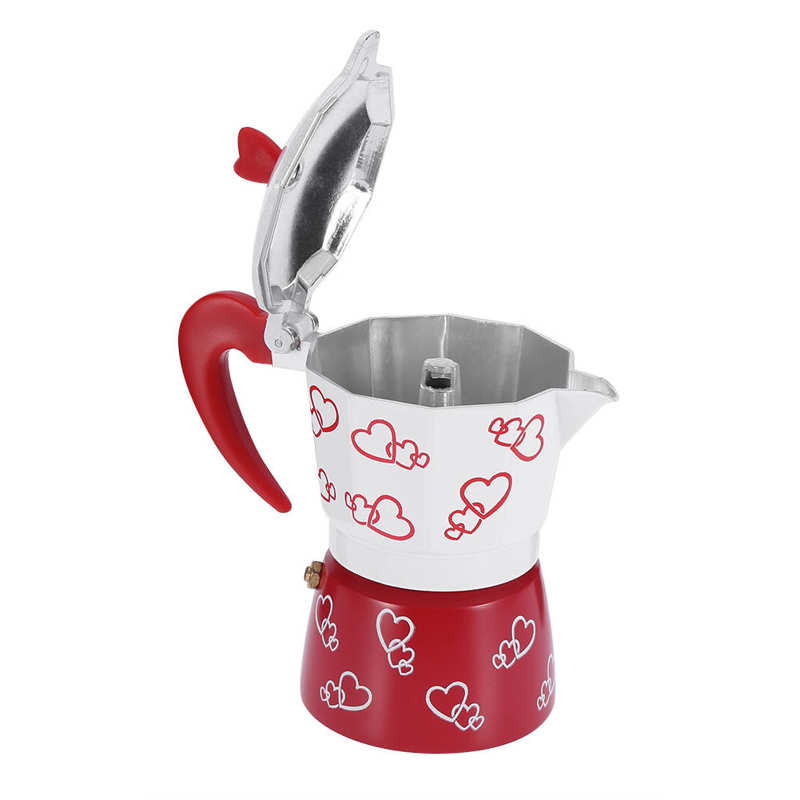 Cafetera de aluminio de tipo italiano, estufa de café para el hogar, oficina, hervidor de café, cafetera de mano