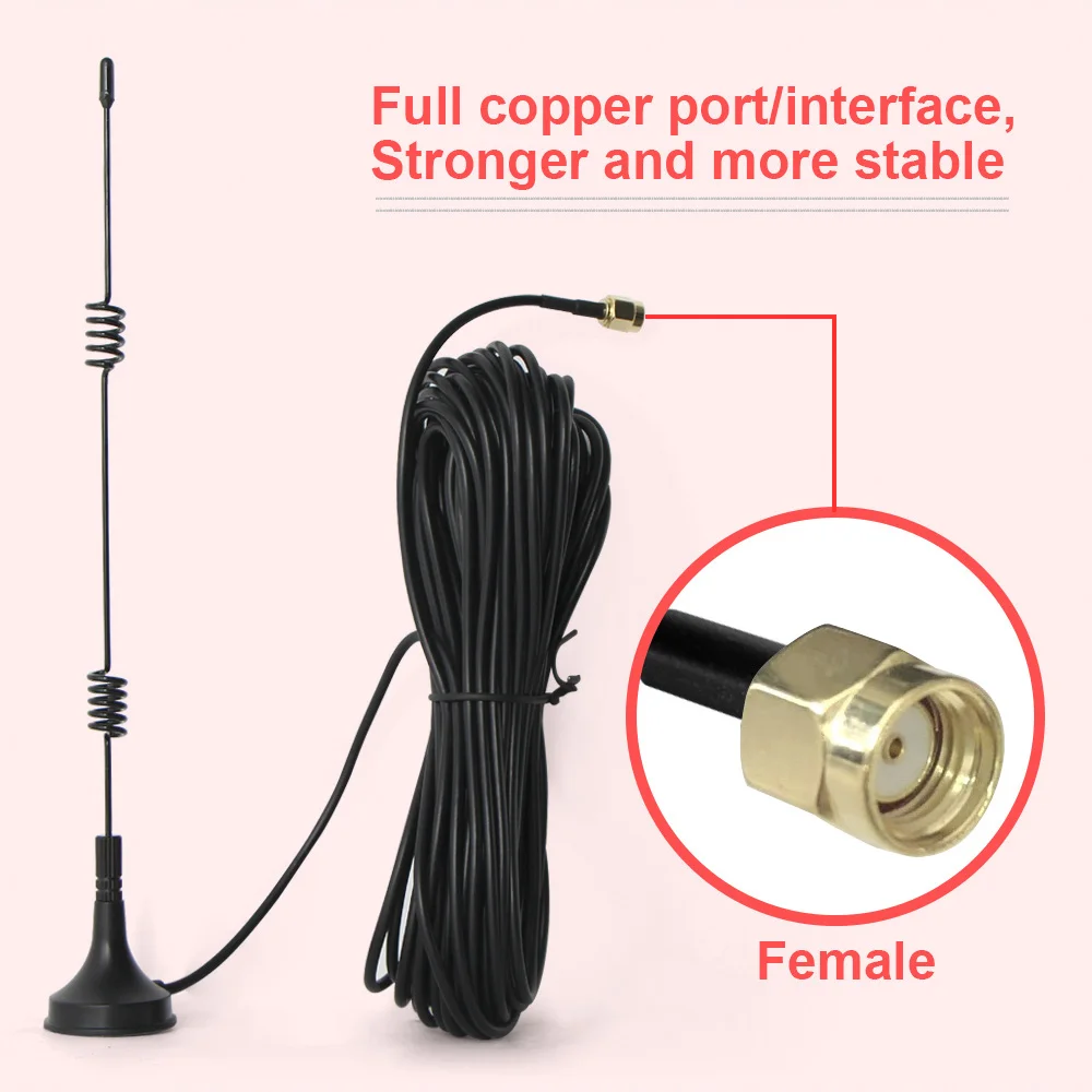 Antena de extensão wi-fi 2.4g, cabo extensor de 3m /10m, 5dbi, ganho de dobradiça, para boaixion, sem fio, ptz, bala, câmera ip