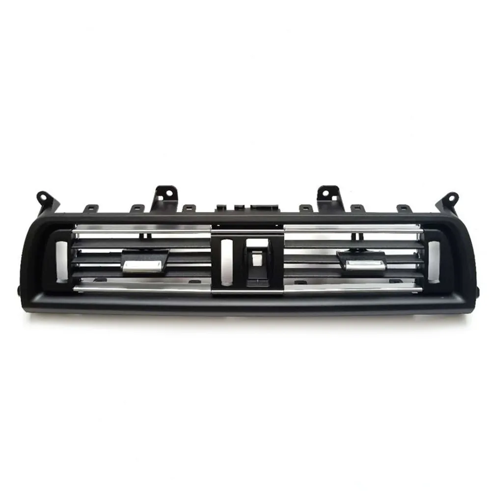 LHD RHD Trung Ương Mặt Full Chrome Điều Hòa Không Khí AC Thông Hơi Dạng Lưới Tản Nhiệt Ổ Cắm Bảng Điều Khiển Dành Cho Xe BMW Series 5 F10 F11 f18 520 521 523