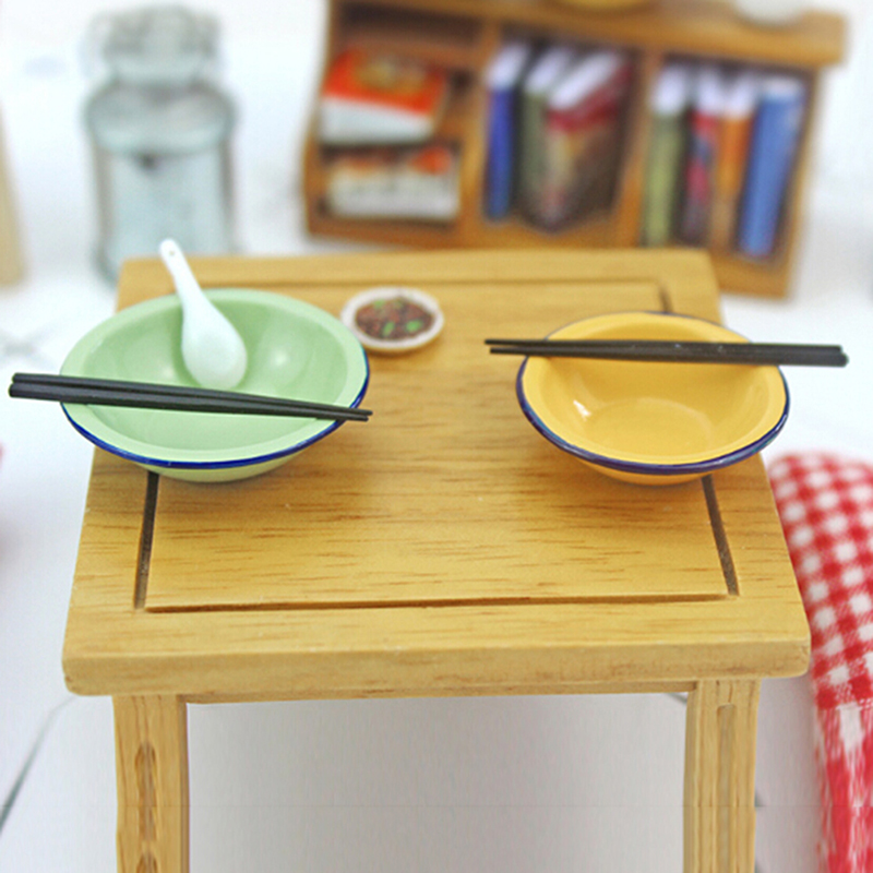 1/12ドールハウスミニチュアアクセサリーミニヴィンテージスープポットボウルプレートシミュレーションモデル家具のおもちゃドールハウスの装飾
