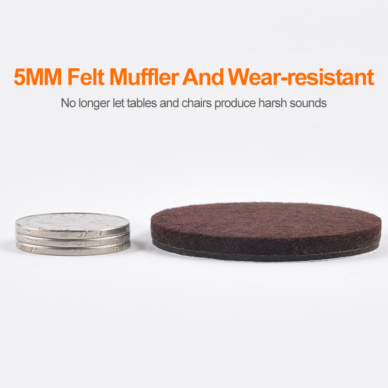 Fühlte Stuhl Bein Pads Boden Protektoren Tisch Möbel Bein Füße Abdeckung Caps Runde 5mm Dicken Anti Scratch Möbel Filz pads