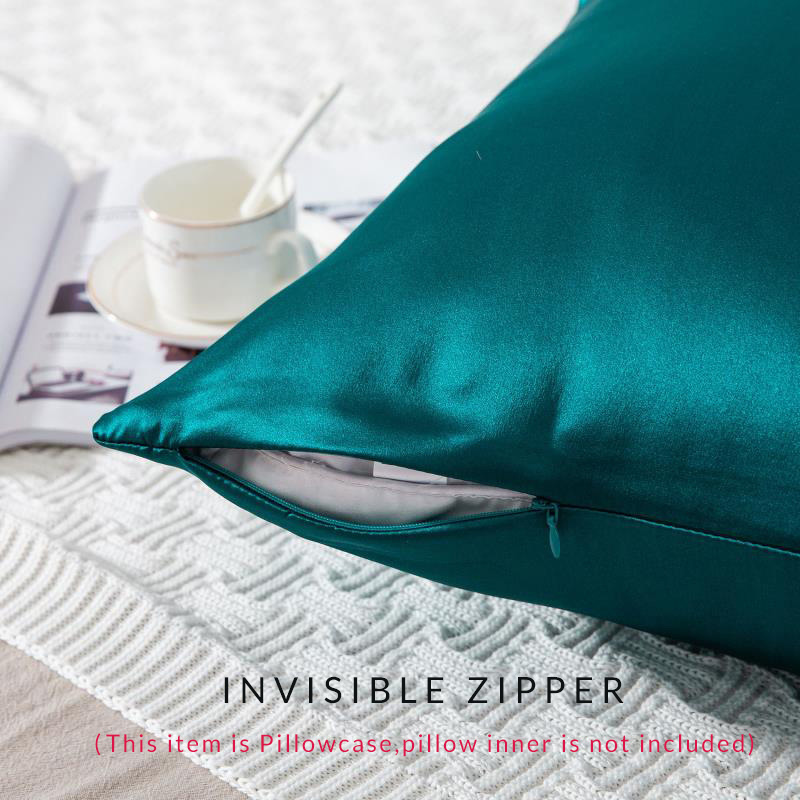 SuyaDearm-funda de almohada hipoalergénica de seda de morera, 1 unidad, dos caras, 19mm, 100%, 76cm x 51cm
