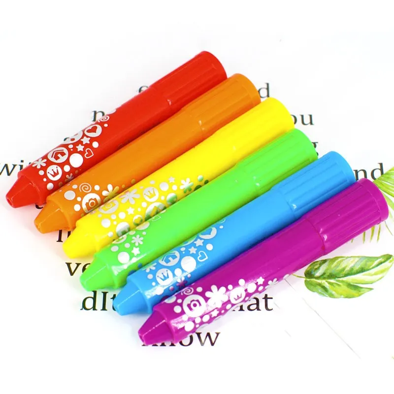 Cho Bé Thỏa Sức Sáng Tạo Màu Sắc Đồ Bộ Bút Phòng Tắm Giặt Bút Sáp Màu Trẻ Em Vẽ Bút Chì Màu Xoay Được Tắm