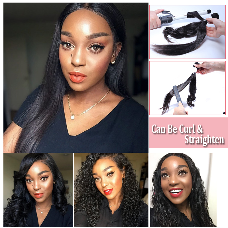 アリクイーン-ブラジルのバージンヘア100% ナチュラル,ウェーブ,ナチュラルカラー,8〜34インチ,3または4ピースのバッチ織り