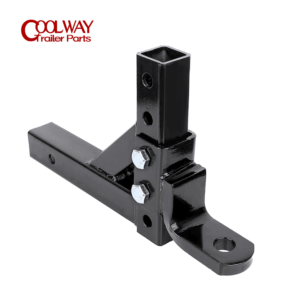 Enganche de caída de remolque ajustable de 10 "y 4 niveles, remolque de montaje de bola para receptor de 2" con bola de 50mm, piezas de RV, accesorios para caravana y Camper