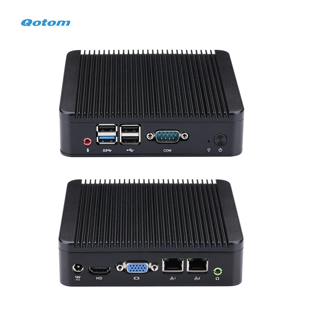 Qotom mini pc Q190S-CPU celeron j1900 quad core 2.0 ghz/ram ddr3/msata ssd/lan duplo/fanless
