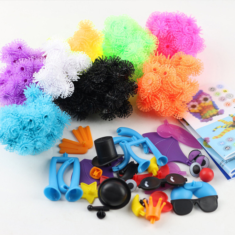 子供のための魔法のソンーンボール建設ビルディングブロック、べたつかない、創造的なパズル、子供のためのDIY組み立ておもちゃ