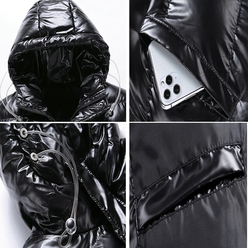DIMUSI-chaquetas térmicas de algodón para hombre, Parkas cálidas, abrigos informales, sudaderas con capucha, ropa de invierno