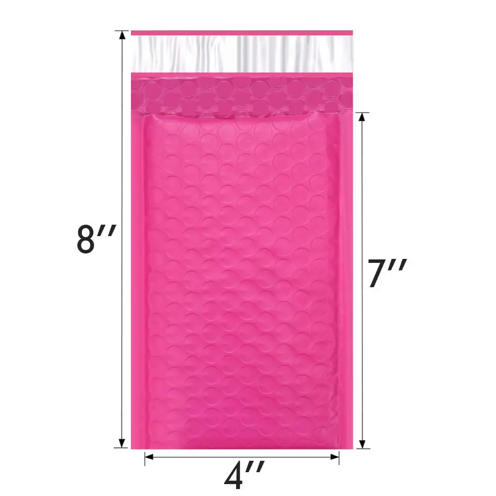 10PCS #000 4X8 "12X18ซม.สีม่วง Poly Bubble Mailer ซองจดหมาย Self Seal กล่องจดหมาย Bubble จัดส่งซองจดหมายซอง