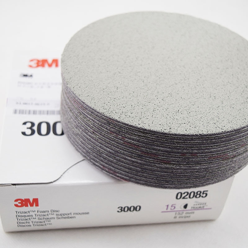 3M Trizact Kim Tự Tháp Đĩa Xốp Giấy Nhám P3000 P5000 Chính Xác Mài 6 "152Mm Để Đánh Bóng Sơn Xe Ô Tô