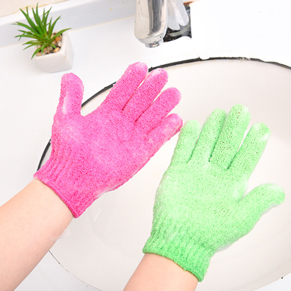 Peeling Exfoliating Mitt Glove For Shower Scrub Gloves Resistance Body Massage Sponge Wash Skin Moisturizing SPA Bath Glove