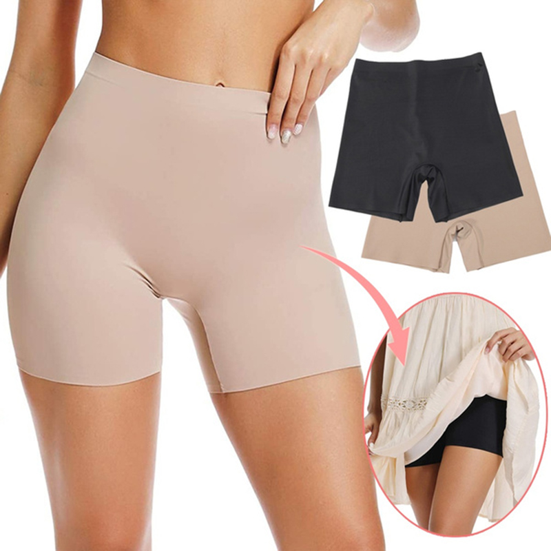 Bragas moldeadoras más delgadas para el muslo para mujer, pantalones cortos antideslizantes, faja ceñidora con Control de barriga de cintura alta, moldeador de cuerpo sin costuras