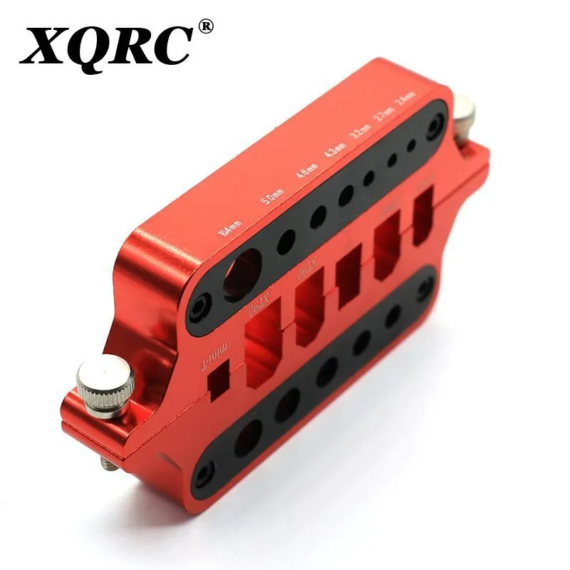 RC รถอะไหล่โลหะ mini สีแดงผู้ถือเครื่องมือบัดกรีรถยนต์รุ่น Drone Marine เครื่องมือเชื่อม T ปลั๊ก XT60 XT90