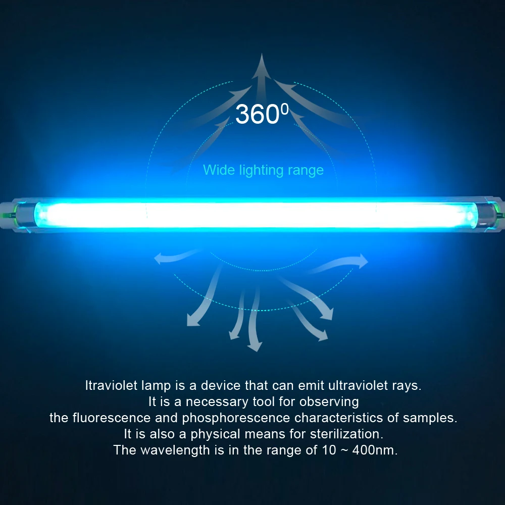 UV ควอตซ์โคมไฟ T5 หลอดหลอดไฟอัลตราไวโอเลต 220V 110V 6W 8W โอโซนฆ่าเชื้อฆ่าเชื้อโรคแสงฆ่าเชื้อแบคทีเรียโคมไฟ