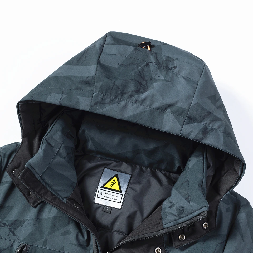 Oumor-chaqueta larga con capucha de camuflaje para hombre, abrigo informal, Parkas cálidas con bolsillos gruesos, moda para exteriores, 8XL, invierno, nuevo