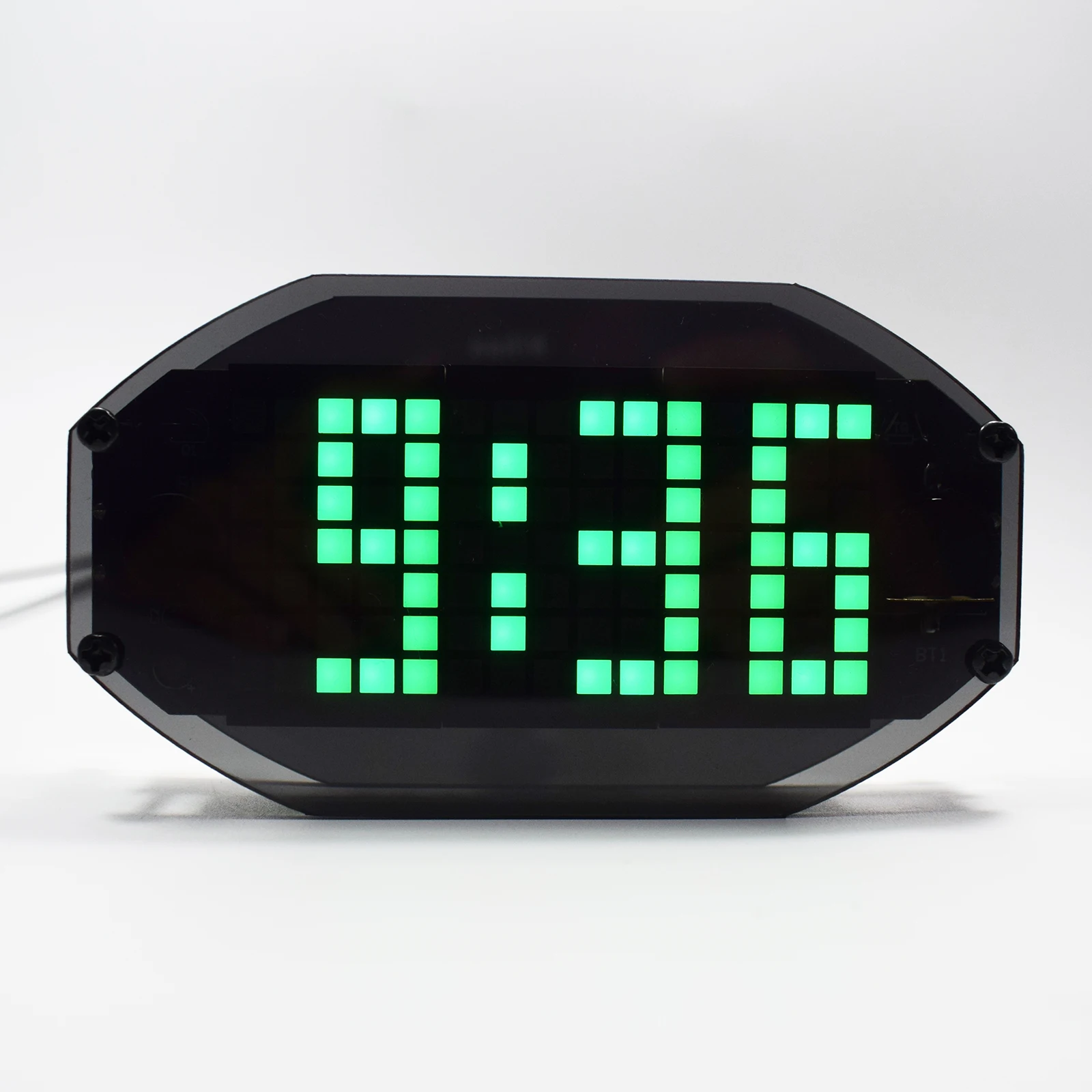 Kit de reloj electrónico con pantalla de temperatura, alarma de escritorio, matriz LED Digital, espejo negro, recordatorio de vacaciones y cumpleaños, bricolaje