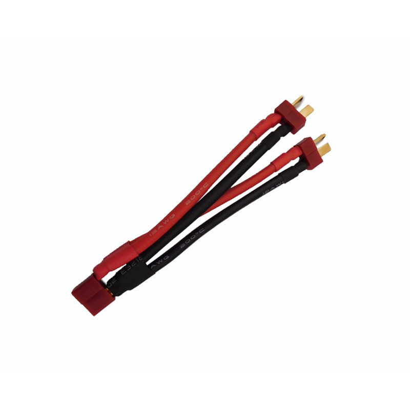 Trưởng Khoa Song Song Pin Cáp Kết Nối Kép Nối Dài Chia Cổng Dây Silicone T Cắm Dây