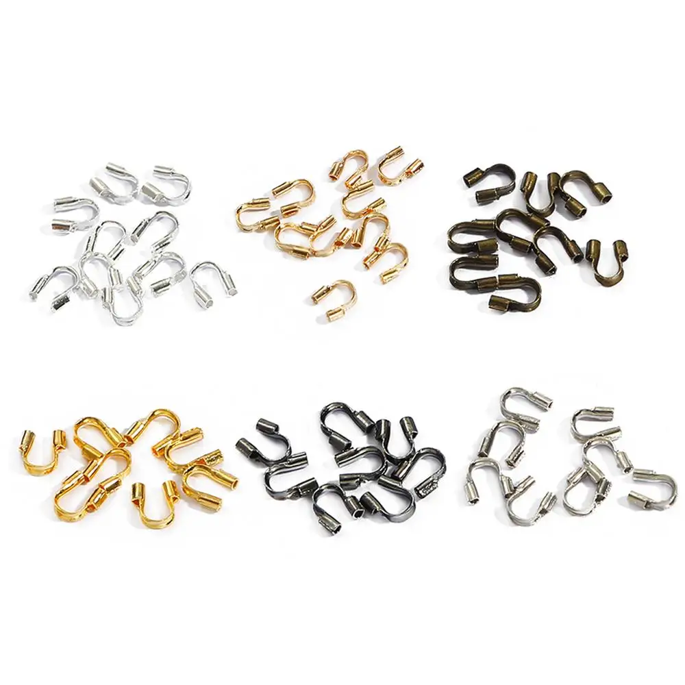 100 Cái/lốc 4X4 Mm Vòng Chữ U, Móc Cài Dây Kết Nối Bảo Vệ Dây Bảo Vệ Bảo Vệ Khóa Phụ Kiện Cho DIY bộ Trang Sức Làm
