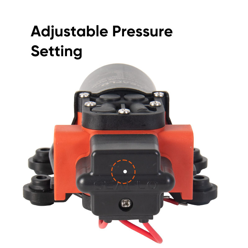 Seaflo 40 psi 12 12vマリンウォーターポンプダイヤフラムポンプボートアクセサリーシャワートイレ