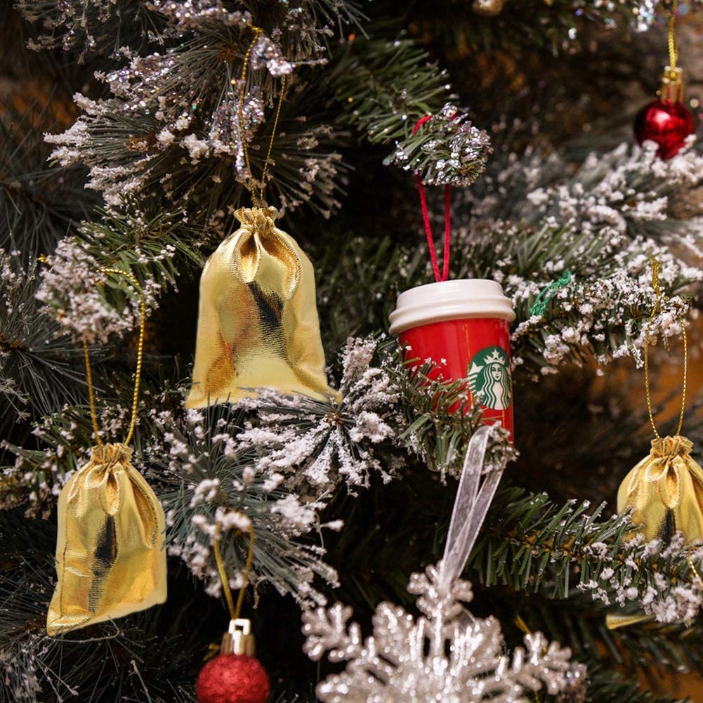 50 шт., мешочки из фольги для украшений