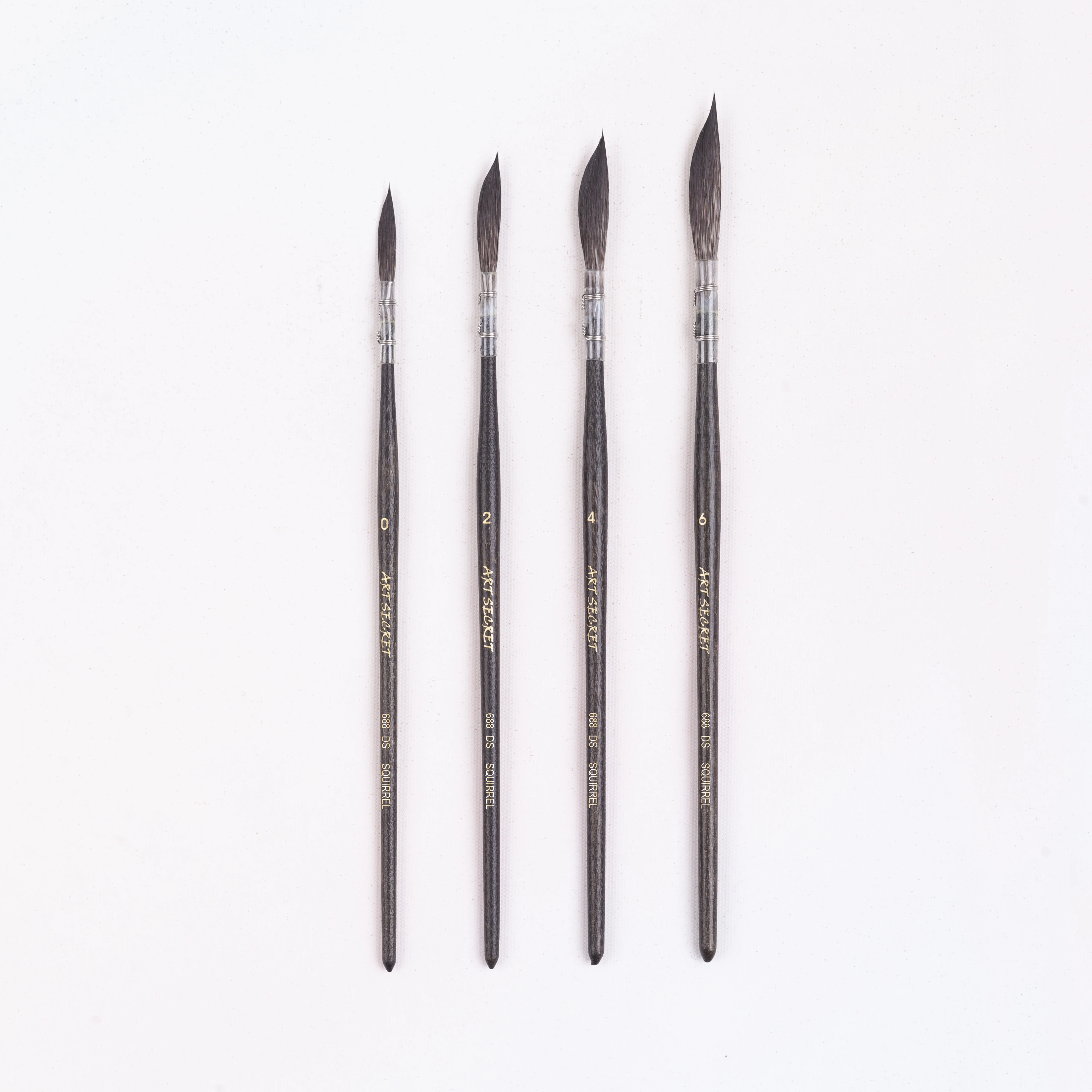 Artsecret 688LR & DS 688R 688F Nước Vẽ Bằng Bột Màu Vẽ Bàn Chải Sóc Tóc Tự Nhiên Que Gỗ Nguồn Cung Cấp Nghệ Thuật Văn Phòng Phẩm Sơn