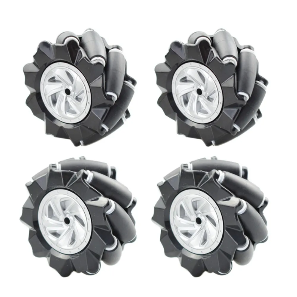 Neue 5/10kg Last 60/80mm Mecanum Rad mit 5mm Naben für 42mm Stepper motor Robotik Reifen Für Arduino DIY Roboter Auto Teile
