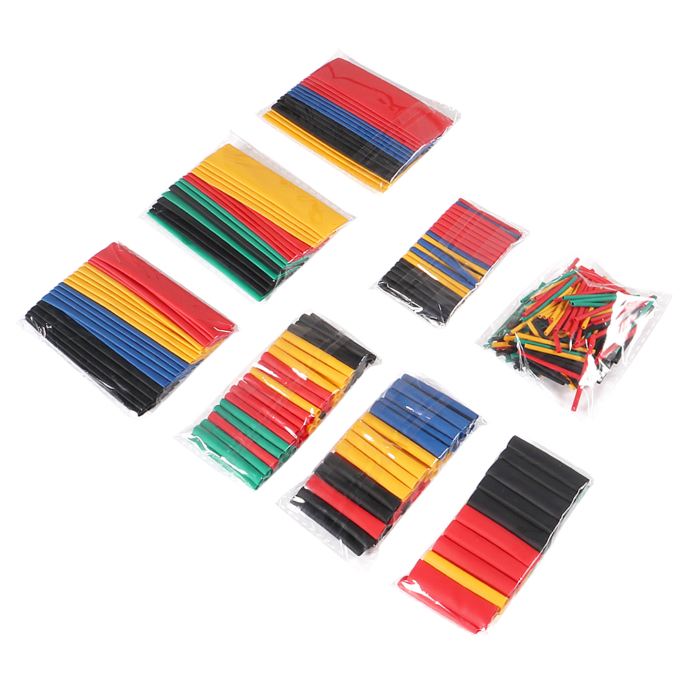 328 Pcs Schrumpf Schläuche 5 Farben 8 Größen Assorted Rohr Wrap Hülse Set Combo