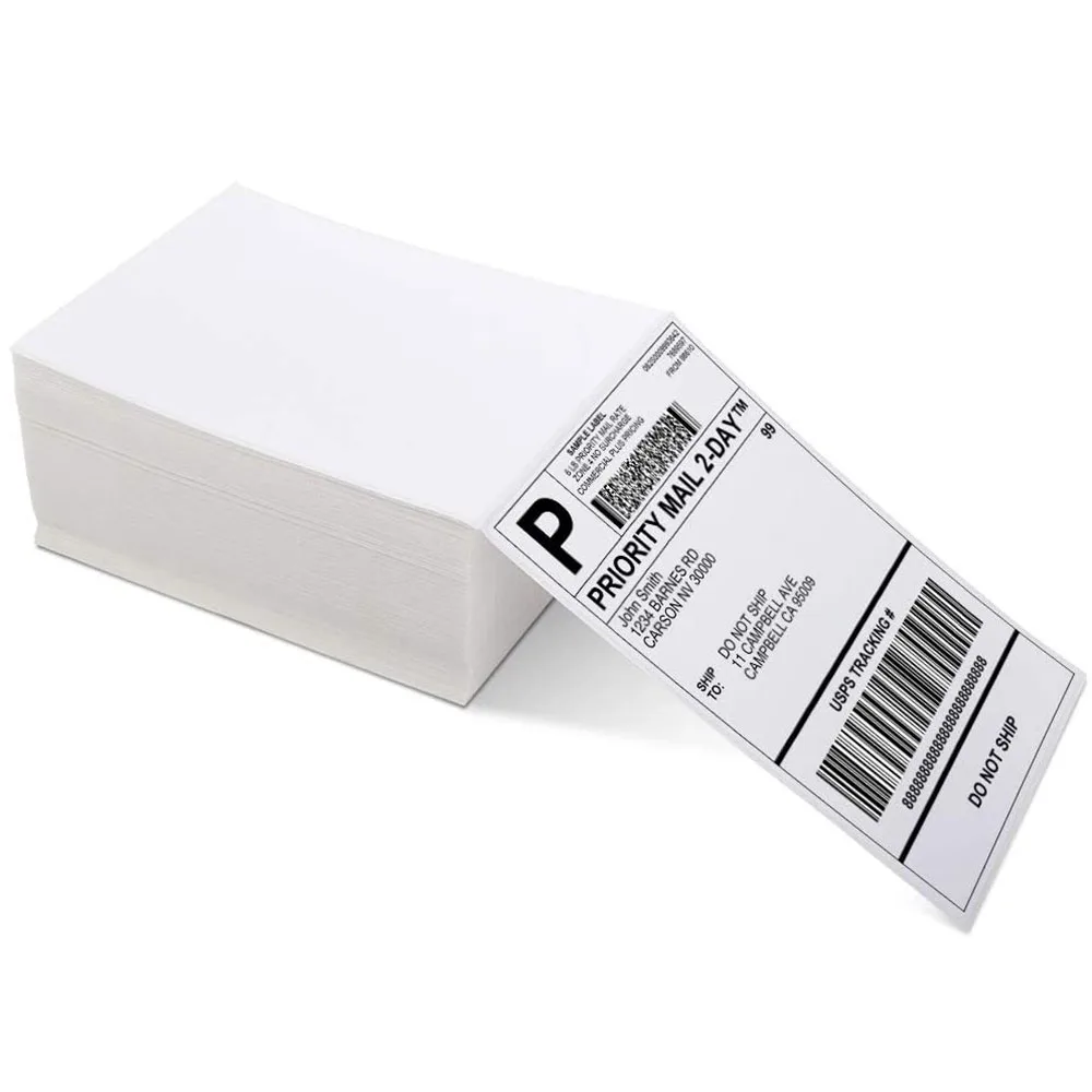 Phomemo Thermo-Etikett, 10,2 x 15,2 cm, universelles Versandadressenpapier für Rollo, MUNBYN, Zebra, Fargo-Drucker, 3,5 x 1,125 Zoll Etiketten