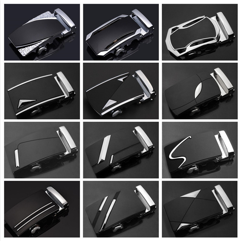 ファッションメンズビジネス合金自動バックルユニークな男性プラークベルトバックル 3.5 センチメートルラチェット男性アパレルアクセサリーベルト gh2