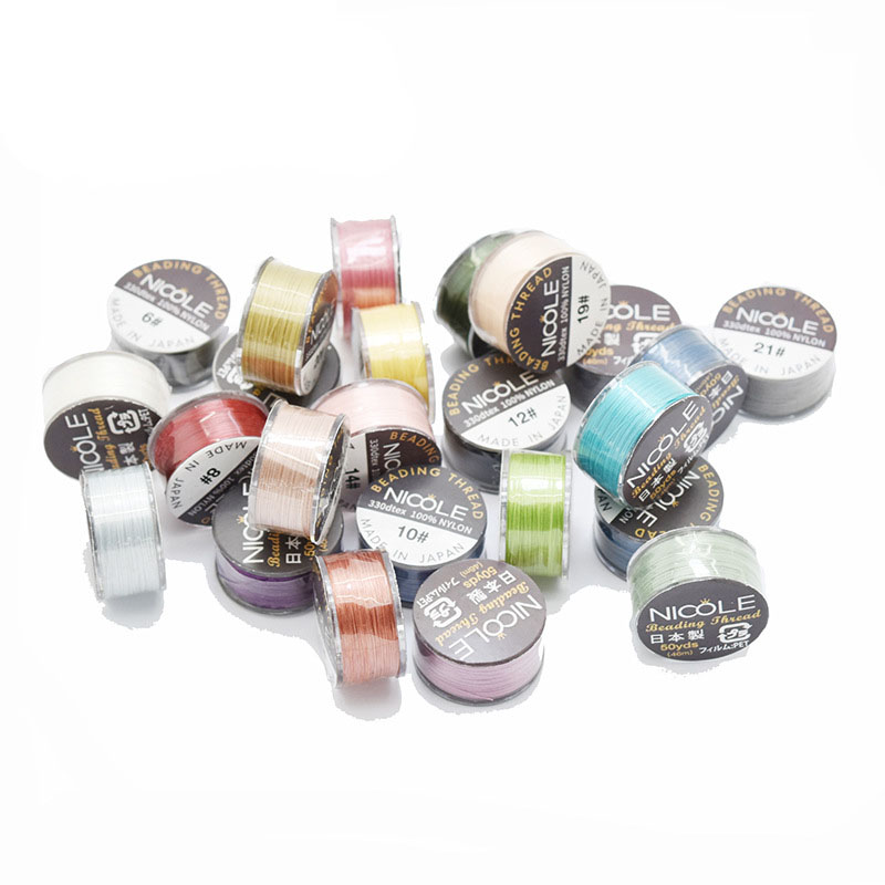 MIyuki 100% нейлоновая нить, нить из бисера, ювелирные изделия, плетеная нить, аксессуары «сделай сам», 46 м, нить из бисера