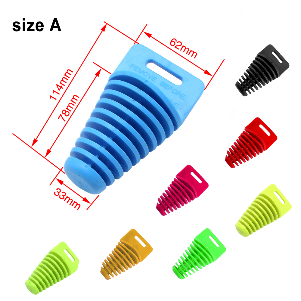 SCL MOTOS 1PC 15-62mm Motorcycle Exhaust Pipe PVC Plug Muffler Wash Plug Pipe Protector Motocross Tailpipe Plug