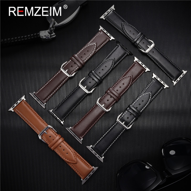 Pulseira de couro genuíno de bezerro 38mm 40mm 41mm para iwatch 8 7 6 5 4 3 se substituir pulseira de pulso 42mm 44mm 45mm para apple watch