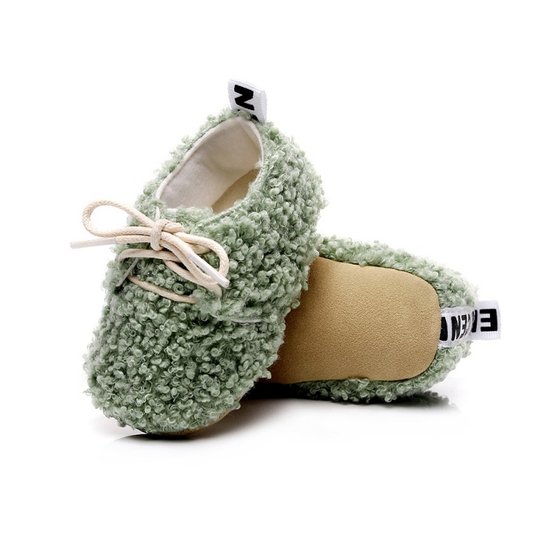 Bottes Courtes en Velours à Semelle Souple pour Bébé de 0 à 24 Mois, Chaussures en Coton à Lacets, Collection Automne et Hiver