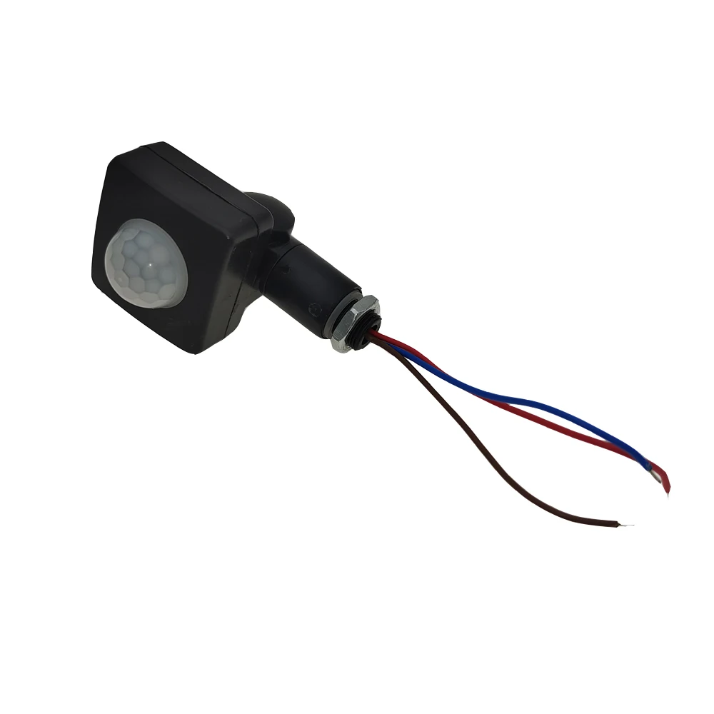 Interruptor de Sensor de movimiento PIR para interiores y exteriores, luz infrarroja sensible a la luz LED, IP54, retardo de tiempo, iluminación del hogar, 110-220V