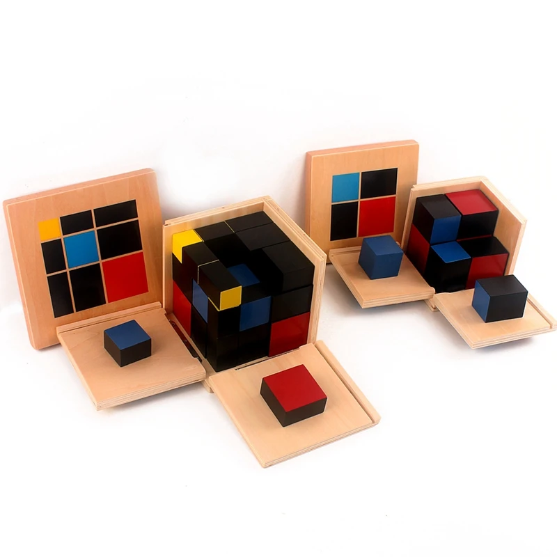 Montessori Số Học Đại Số Nhị Thức Khối Lập Phương Trinomial Khối Lập Phương Gỗ Đồ Chơi Toán Học Vật Liệu Cho Tiểu Học Bằng Gỗ Đồ Chơi Toán Học