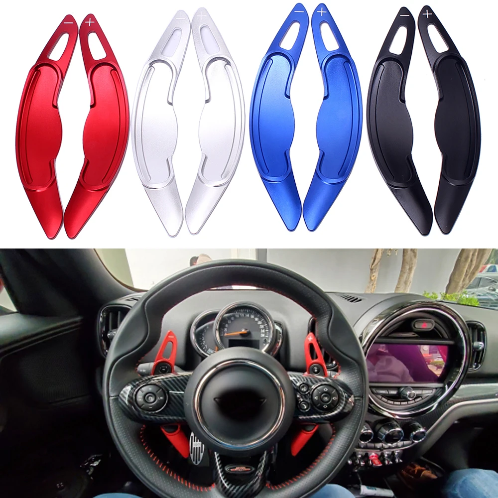 Para mini cooper s jcw f54 f55 f56 f57 f60 countryman clubman alumínio volante shift paddle extensão capa acessórios
