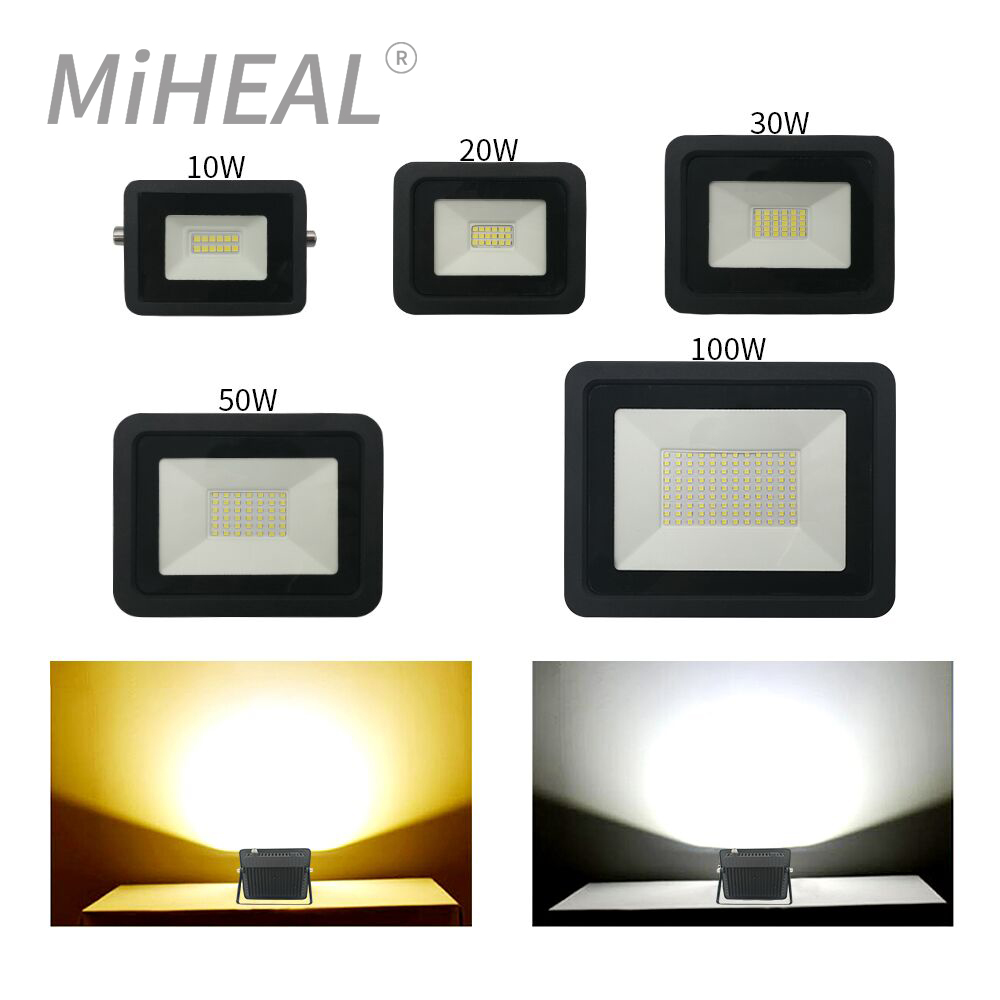 110 V/220 V LED 工業用照明 10 ワット 20 ワット 30 ワット 50 ワット 100 ワット工場ワークショップガレージ IP68 作業ランプ LED マイニングランプ投光器