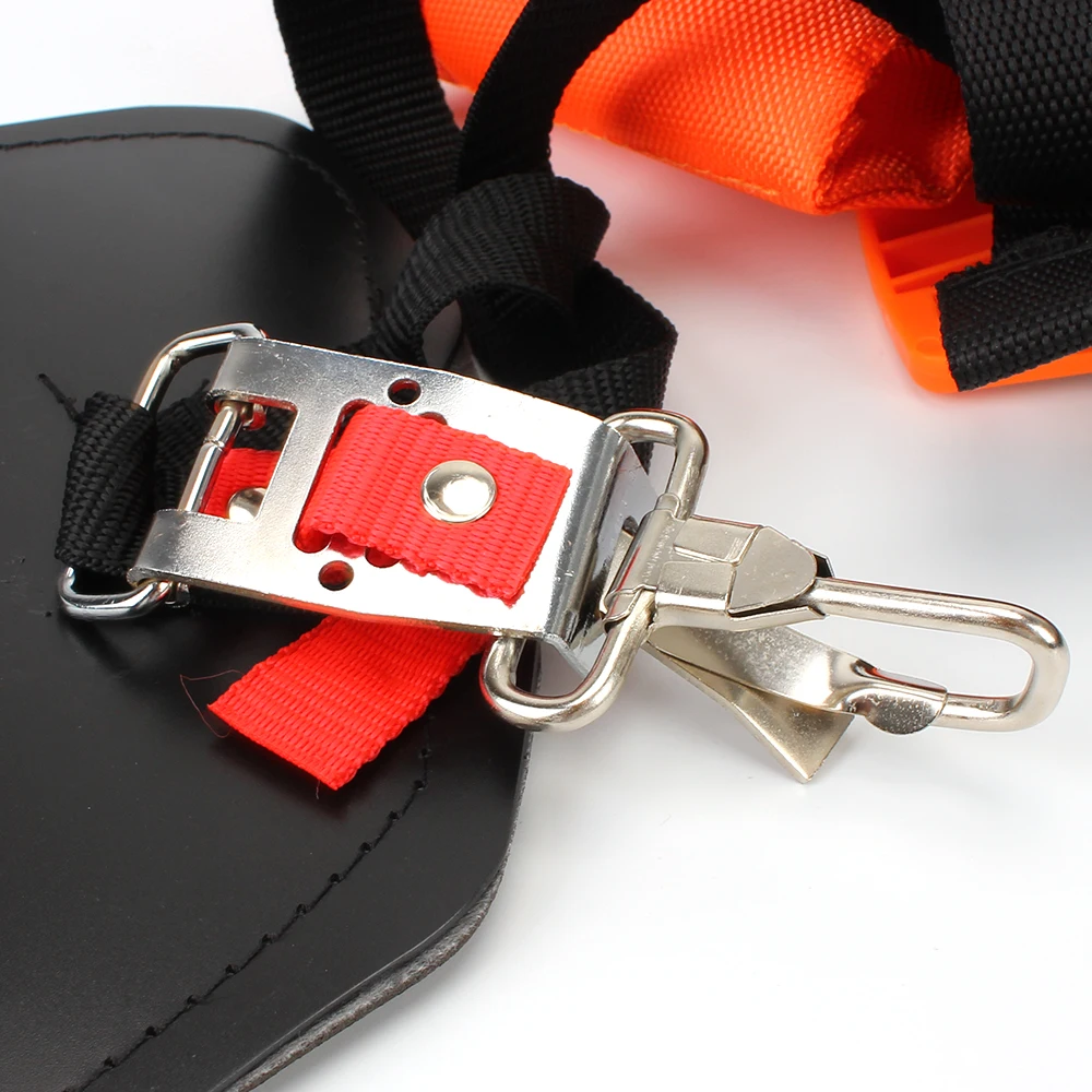 Double Shoulder Harness Strap W Shape Strimmer Padded Belt Comfortable Labor Saving for Brush Cutter Trimmer Garden Pruner