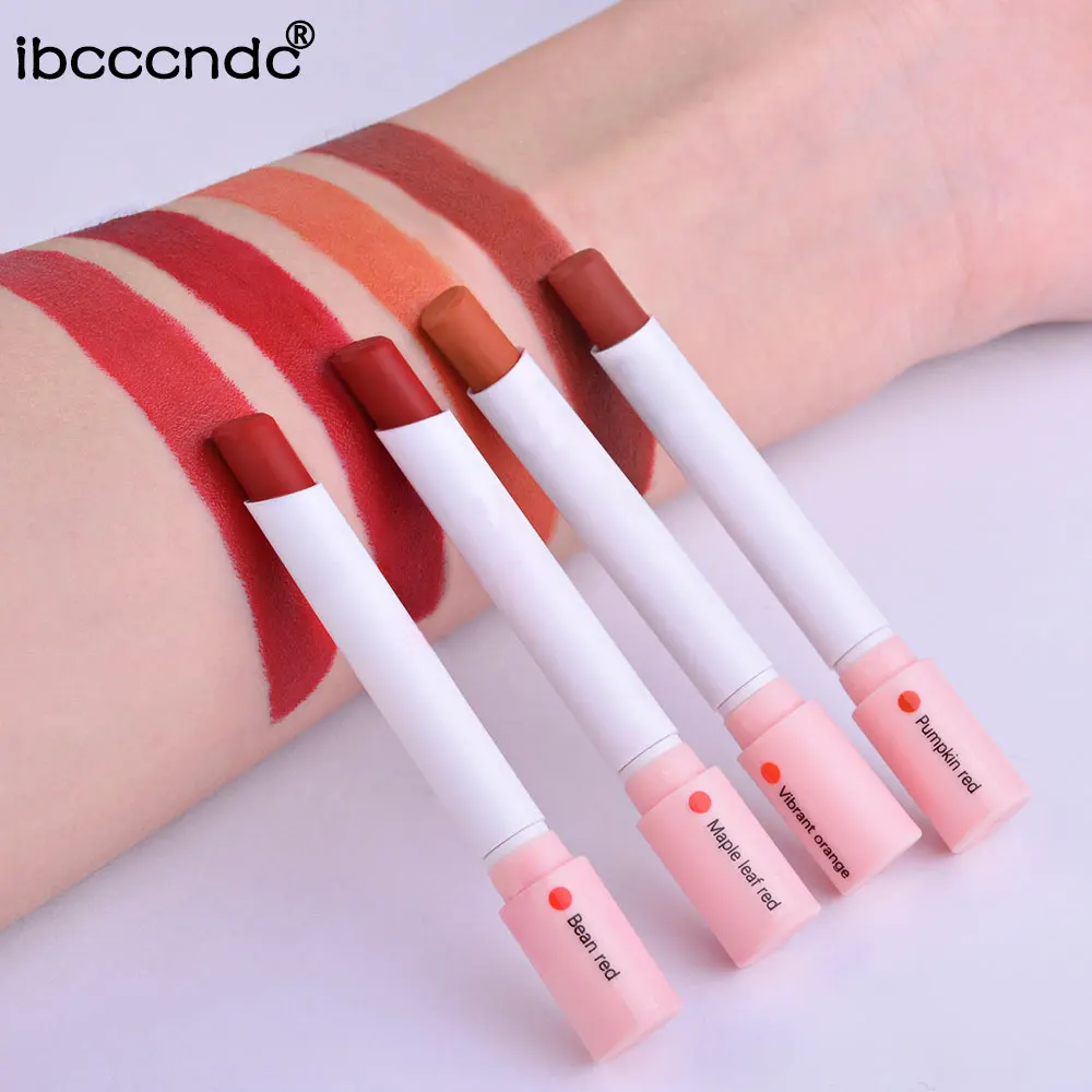 Juego de labios resistente al agua con 4 barras duraderas: lápiz labial mate de larga duración con acabado transparente: regalo perfecto para el día de San Valentín para ella